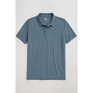 32 DEGREES Cool Polo Shirt Blue Heather Men's XL Lightweight Short‎ Sleeve